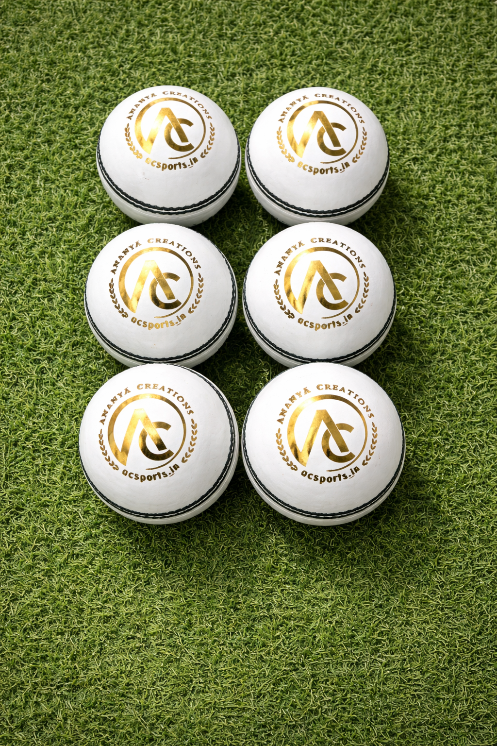 Classic White 4 Piece Leather Cricket Ball – 40 Overs (Test) -2