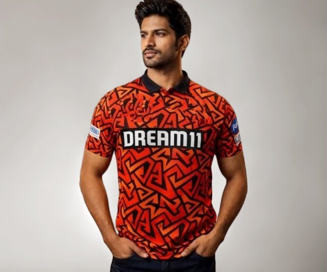 SRH Printed Regular Fit Sunrisers Hyderabad Authentic Fan Jersey IPL 2025 Adult Plain Half Sleeve -M SRH Printed Regular Fit Sunrisers Hyderabad Authentic Fan Jersey IPL 2025 Adult Plain Half Sleeve -M